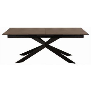 Jídelní rozkládací stůl Irwine 200/240 cm hnědý/černý vyobraziť