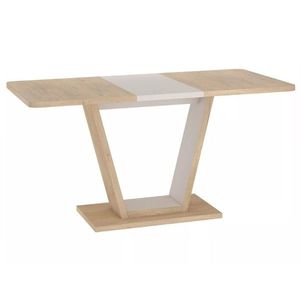 Jídelní rozkládací stůl Nigel 120/160 cm dub Cremona Torro/kašmírový vyobraziť