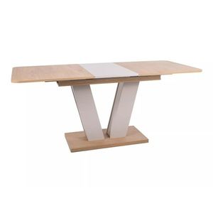 Jídelní rozkládací stůl Platon 136/176 cm dub Cremona Torro/kašmírový vyobraziť