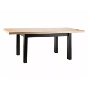 Jídelní rozkládací stůl Presto 140/218 cm dub Artisan/černý vyobraziť
