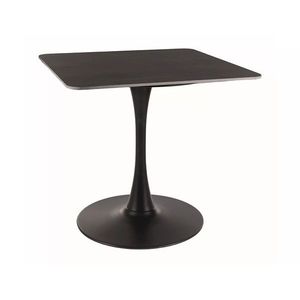 Jídelní stůl Espero 80 cm keramika černý mramor/černý vyobraziť