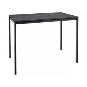 Jídelní stůl Mario 100 cm černý mramor/černý vyobraziť