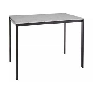 Jídelní stůl Mario 100 cm mramor/černý vyobraziť