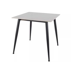 Jídelní stůl Rion 80 cm keramika bílý mramor/černý vyobraziť