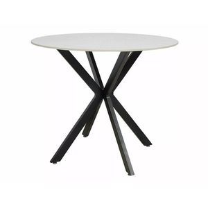 Jídelní stůl Talia 90 cm keramika bílý mramor/černý vyobraziť