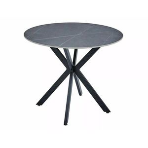 Jídelní stůl Talia 90 cm keramika mramor/černý vyobraziť