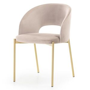 Jídelní židle Jazz béžová/zlatá vyobraziť