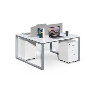 Kancelárska súprava pre 2 osoby Houseland Prime Max 01 140 cm biela vyobraziť