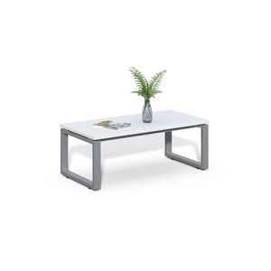 Kancelársky konferenčný stolík Houseland Prime Home 01 120 cm biely vyobraziť