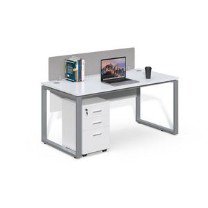 Kancelársky stôl s kontajnerom Houseland Prime Max 01 160 cm biely vyobraziť