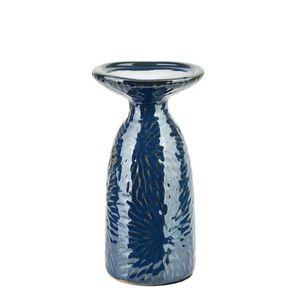 Keramický svícen YARINE BLUE 20 cm modrý vyobraziť
