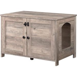 Kočičí toaleta Vasagle Marito 78, 5 cm šedá vyobraziť