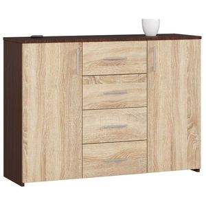 Komoda Torvi K 110 cm wenge/dub sonoma vyobraziť