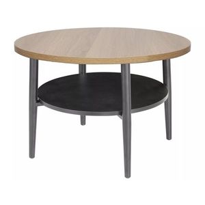 Konferenční stolek Ella 60 cm dubový/černý vyobraziť