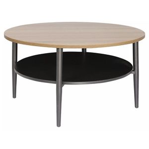 Konferenční stolek Ella 80 cm dubový/černý vyobraziť