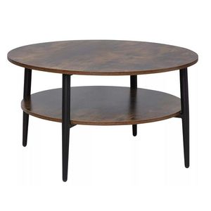 Konferenční stolek Ella 80 cm vintage/černý vyobraziť