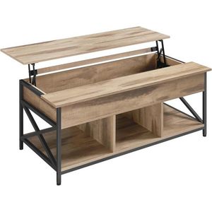 Konferenční stolek Vasagle Undo s prodlužovací deskou camel hnědá/černý vyobraziť