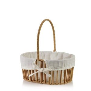 Košík WILL 16x23x10/25 cm bílý/hnědý vyobraziť