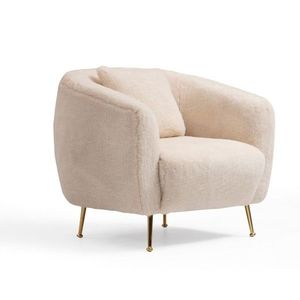 Křeslo Istiridey béžové/zlaté vyobraziť