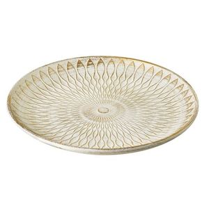 Kulatý dekorativní tác DAZ 29 cm bílý/zlatý vyobraziť