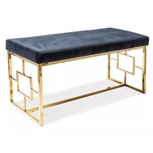 Lavice Noir černá/zlatá vyobraziť