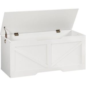 Lavice s úložným prostorem Vasagle Sabil 110 cm bílá vyobraziť