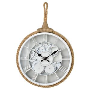 Nástěnné hodiny RAMSEY 33 cm bílé/hnědé vyobraziť