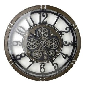 Nástěnné hodiny RAMSEY 60 cm černé/hnědé vyobraziť