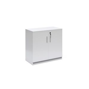 Nízka kancelárska skrinka Houseland Prime Line 02 80 cm biela vyobraziť
