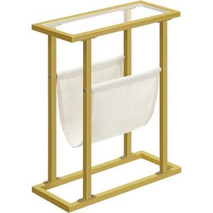 Odkládací stolek Vasagle Fido 40 cm zlatý/čirý vyobraziť