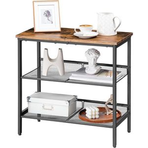 Odkládací stolek Vasagle Fioras 60 cm černý/hnědý vyobraziť