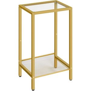 Odkládací stolek Vasagle Lamosa 37 cm čirý/zlatý vyobraziť