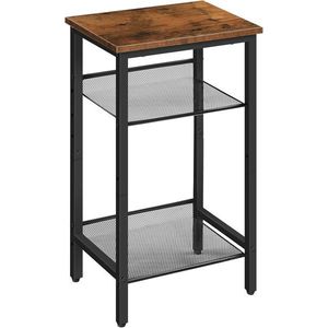 Odkládací stolek Vasagle Loftcore 38 cm hnědý/černý vyobraziť
