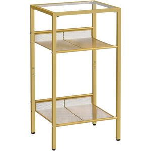 Odkládací stolek Vasagle Nortia 40 cm čirý/zlatý vyobraziť