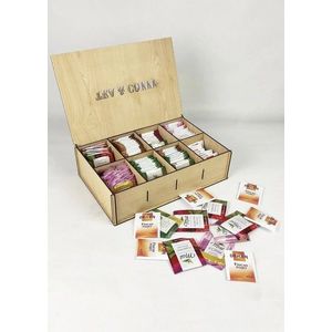 Organizér na sáčkový čaj MODERN KITCHEN TEA hnědý vyobraziť