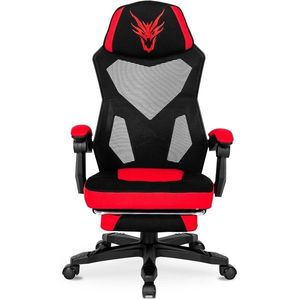 Otočná kancelářská herní židle BING černá/červená vyobraziť