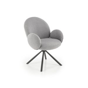 Otočné jídelní křeslo PORO šedé vyobraziť