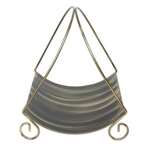 Ozdobný kôš na drevo EASY zlatý vyobraziť