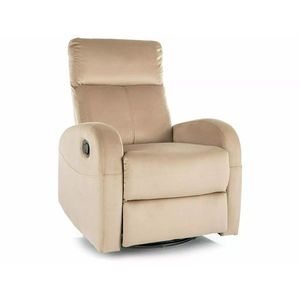 Polohovací houpací křeslo OLIMP Velvet béžové vyobraziť