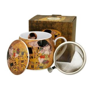 Porcelánový hrnek Klimt The Kiss 430 ml se stíkem vícebarevný vyobraziť