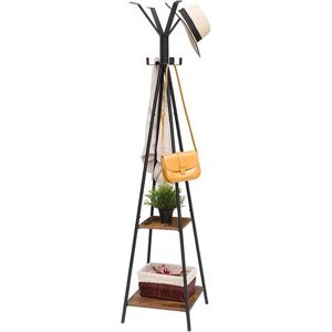 Předsíňový věšák Vasagle Hesari černý/hnědý vyobraziť