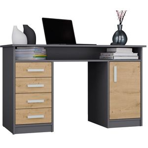 Psací stůl ADA 125 cm dub Artisan/antracitový vyobraziť