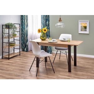 Rozkládací jídelní stůl Giko 100/138 cm dub wotan/černý vyobraziť