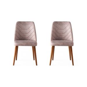 Sada 2 ks jídelních židlí Dallas 555 V2 ořech/béžová vyobraziť