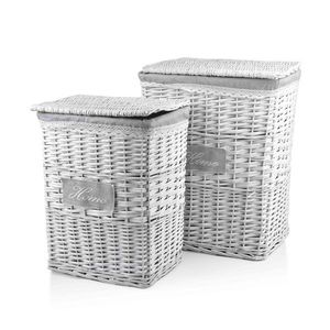 Sada 2 ks košů na prádlo PINO šedá vyobraziť