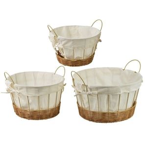 Sada 3 ks košíků WILL III. béžová/hnědá vyobraziť