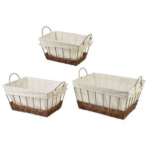 Sada 3 ks košíků WILL VII. béžová/hnědá vyobraziť