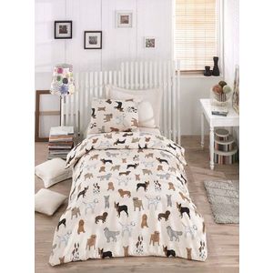 Sada 4 ks bavlněného povlečení 160x220 cm s prostěradlem HavHav béžové/vícebarevné vyobraziť