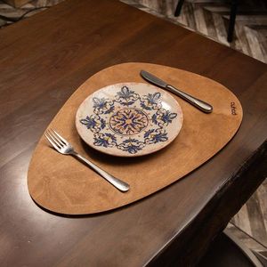 Sada 4 ks dřevěných prostírání WOODY ořech vyobraziť