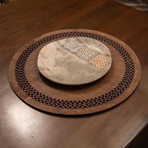 Sada 4 ks dřevěných prostírání WOODY SEJLUK wenge vyobraziť